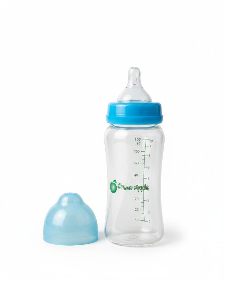 Glass Baby Feeding Bottle with silicone cover