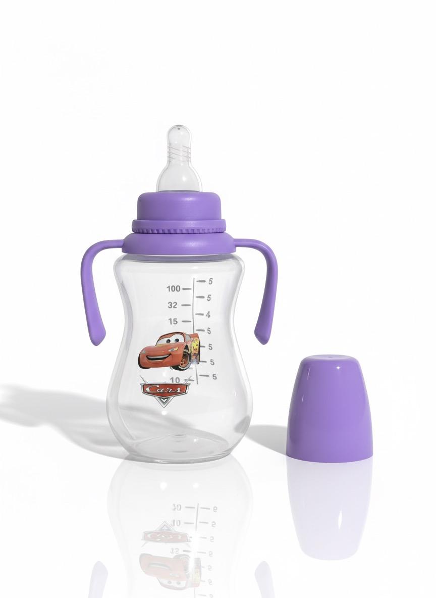 Transparent Gold Baby feeder with handle (Large)