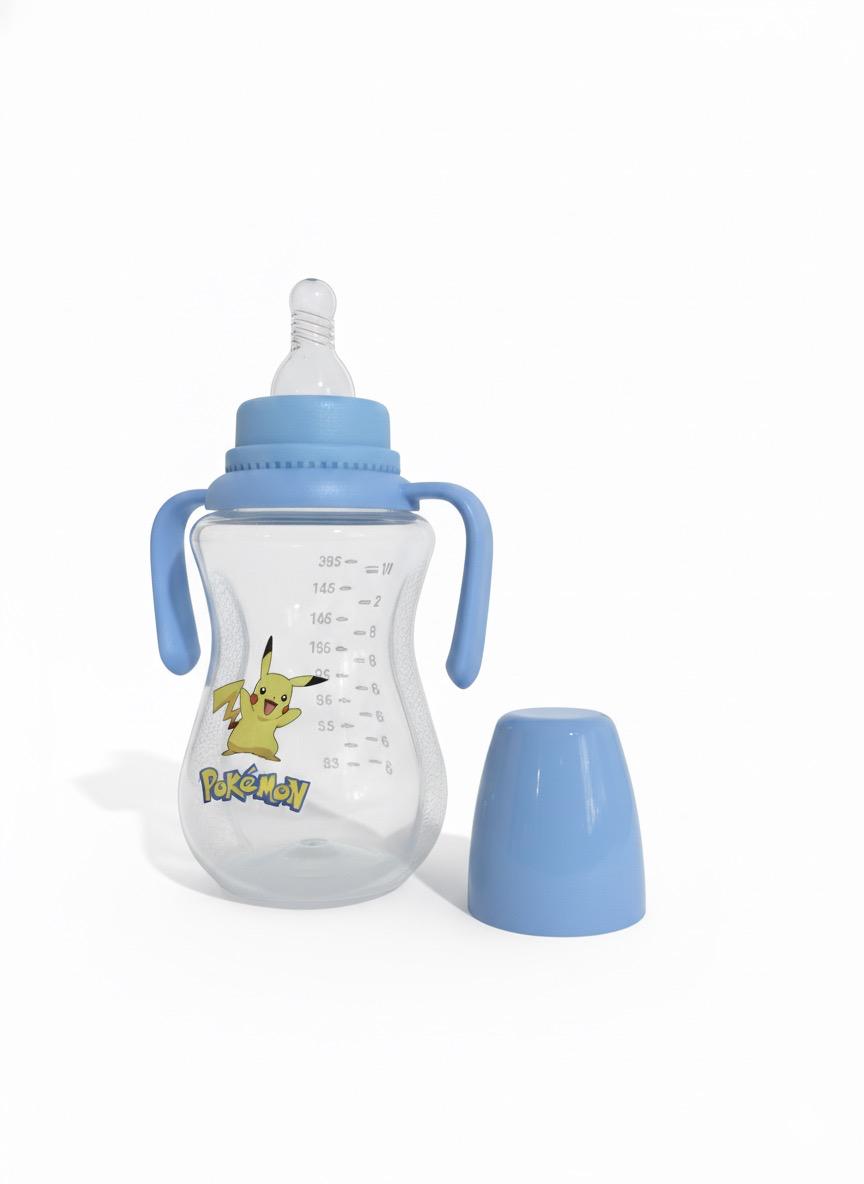 Transparent Gold Baby feeder with handle (Large)