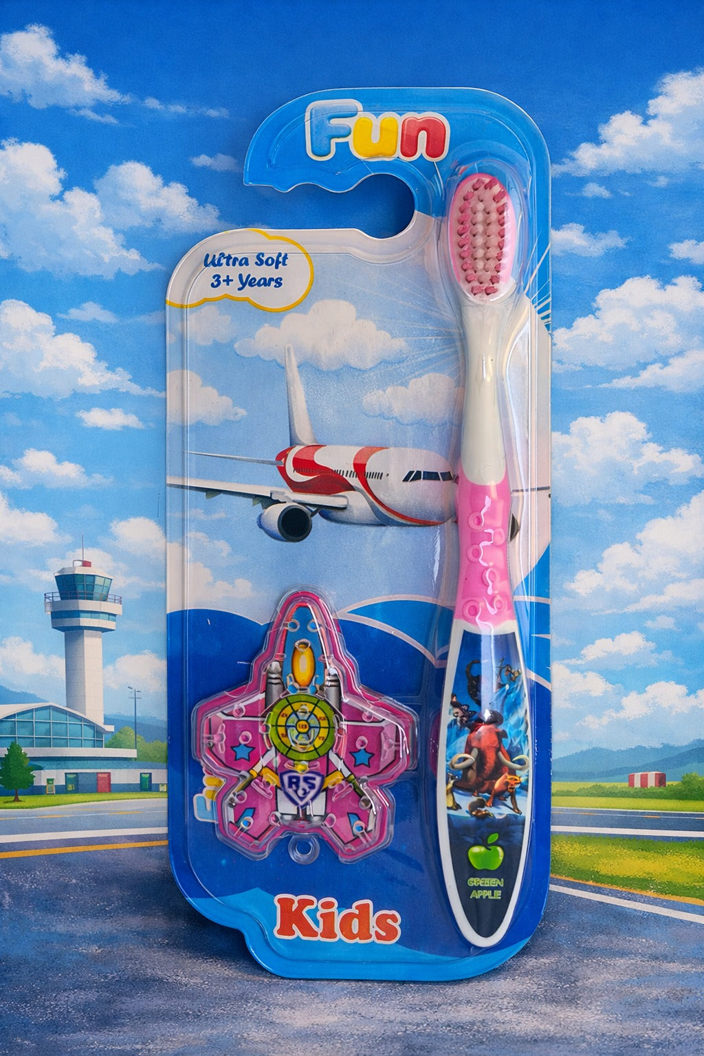 Kids Toothbrush (Plane Maze)