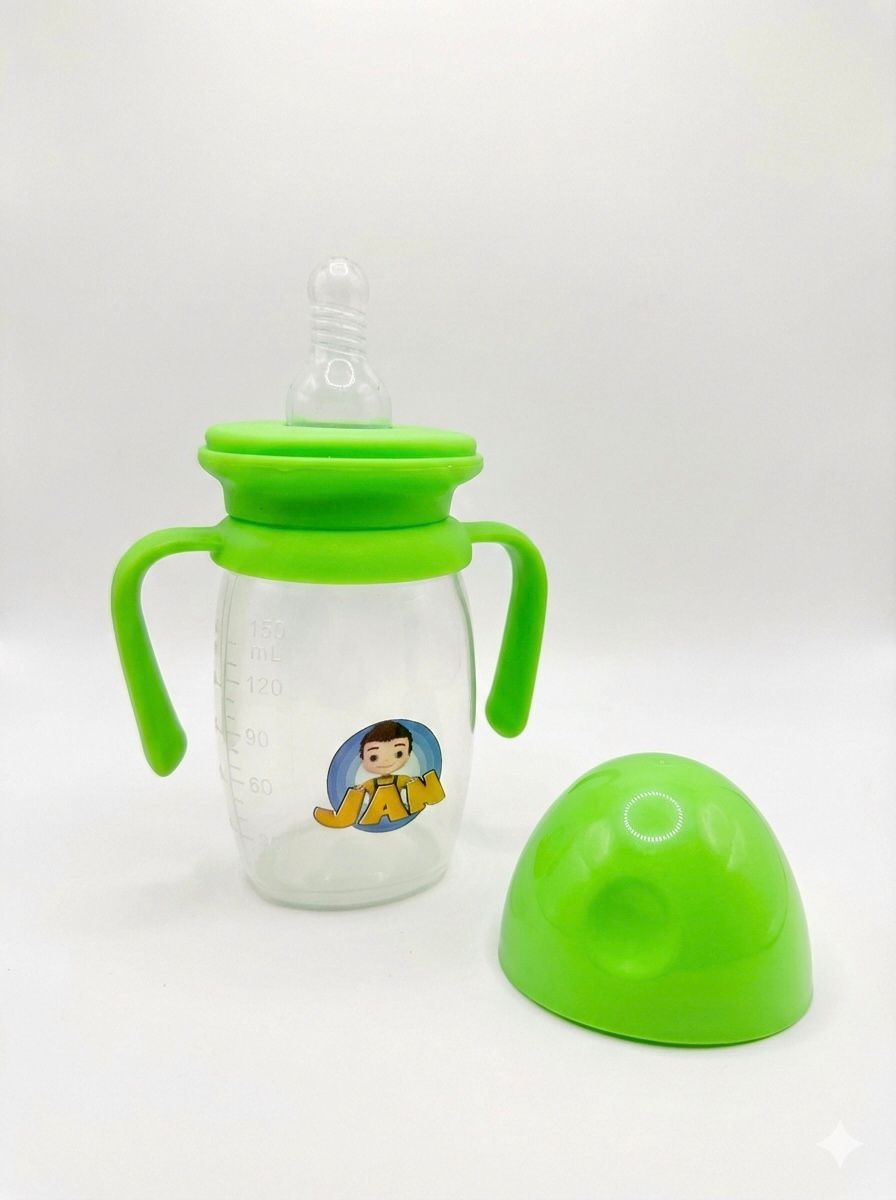 Transparent Soft Sip Baby Feeder with Handle (medium)