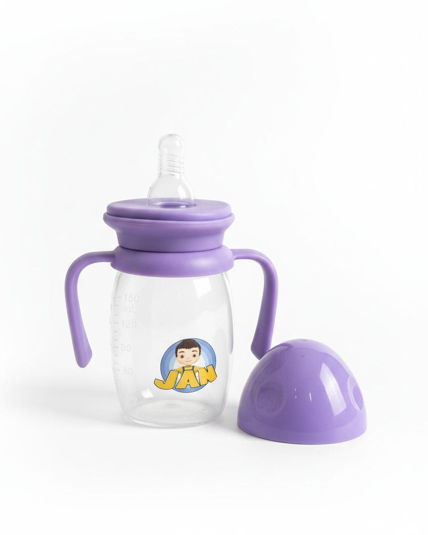 Transparent Soft Sip Baby Feeder with Handle (medium)